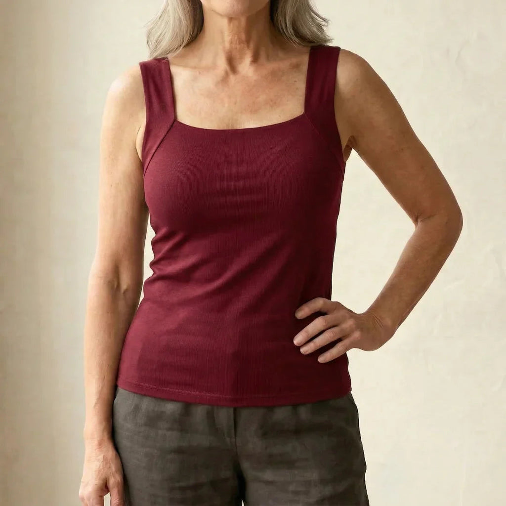 Vemlina comfort tank in Burgundy