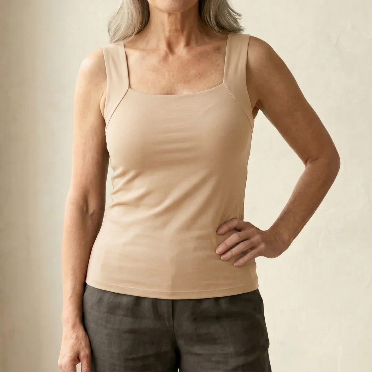 Vemlina comfort tank in Nude